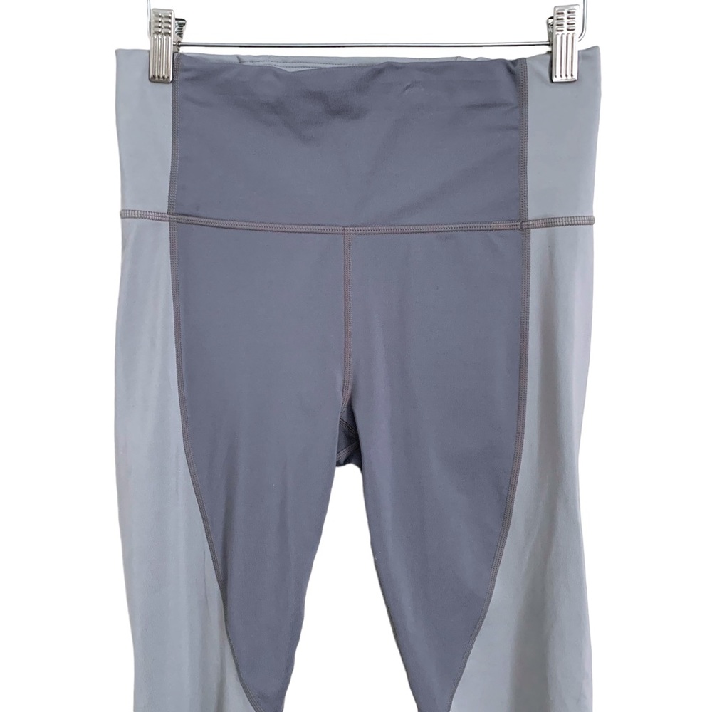 Athleta Spar Tight Running Color Block Gray Black… - image 3